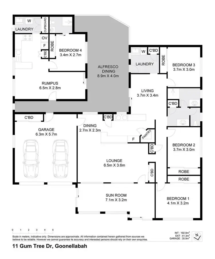 Floorplan of Homely house listing, 11 Gumtree Drive, Goonellabah NSW 2480