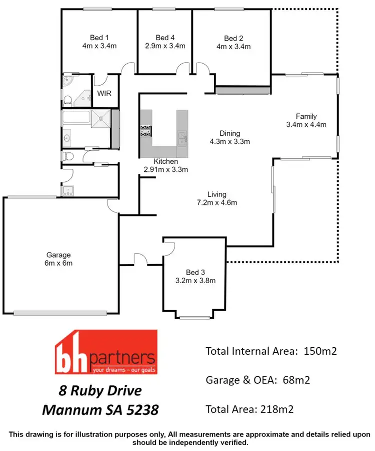 Floorplan of Homely house listing, 8 Ruby Drive, Mannum SA 5238