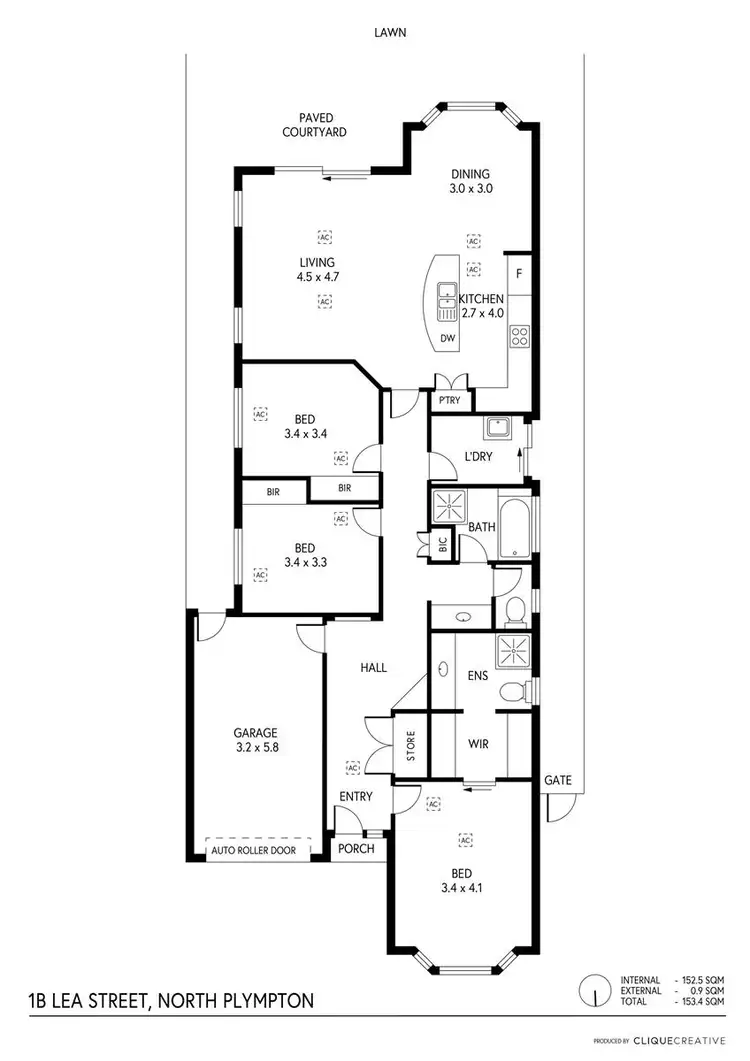 Floorplan of Homely house listing, 1B Lea Street, North Plympton SA 5037