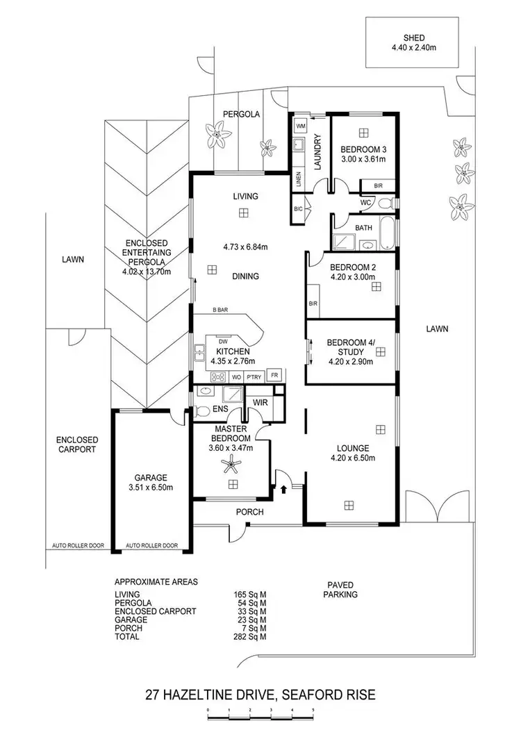 Floorplan of Homely house listing, 27 Hazeltine Drive, Seaford Rise SA 5169