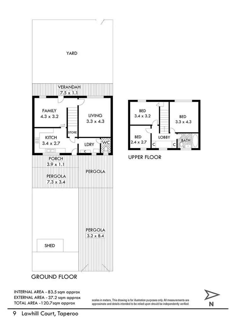 Floorplan of Homely house listing, 9 Lawhill Court, Taperoo SA 5017