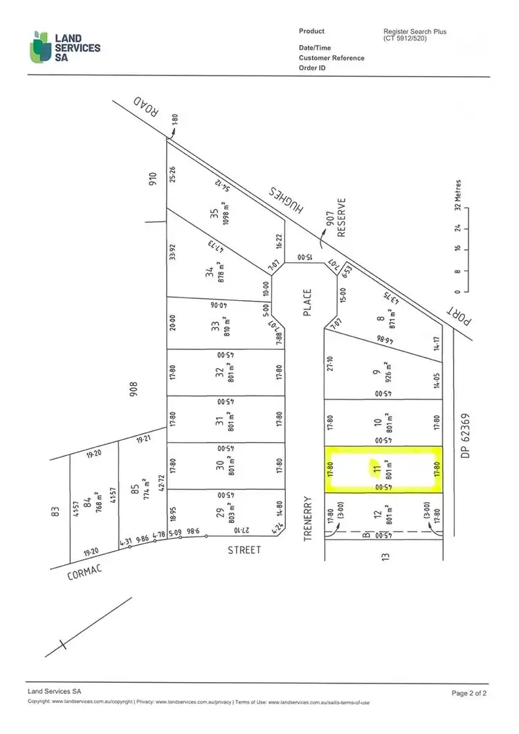Floorplan of Homely land listing, LOT 11/11 Trenerry Place, Port Hughes SA 5558