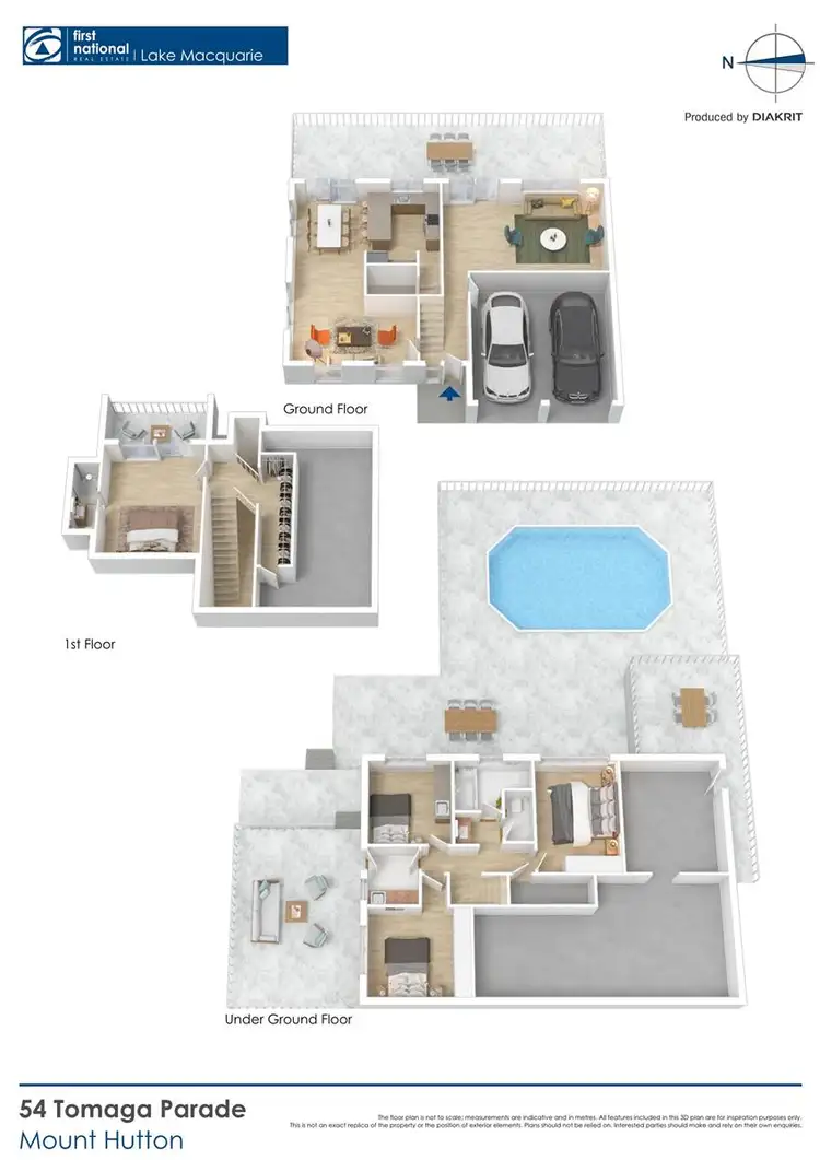 Floorplan of Homely house listing, 54 Tomaga Parade, Mount Hutton NSW 2290