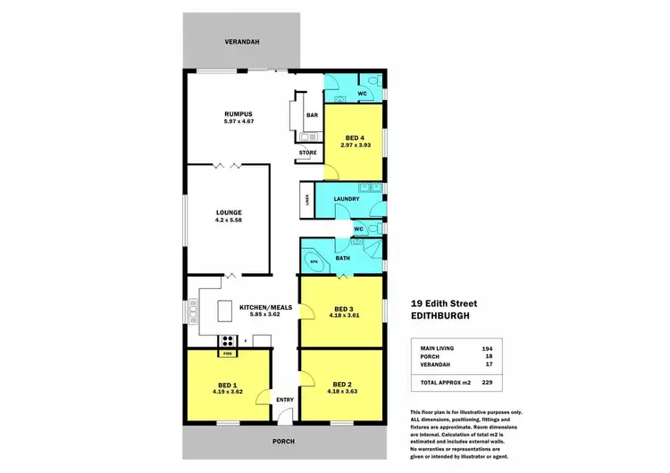 Floorplan of Homely house listing, 19 Edith Street, Edithburgh SA 5583