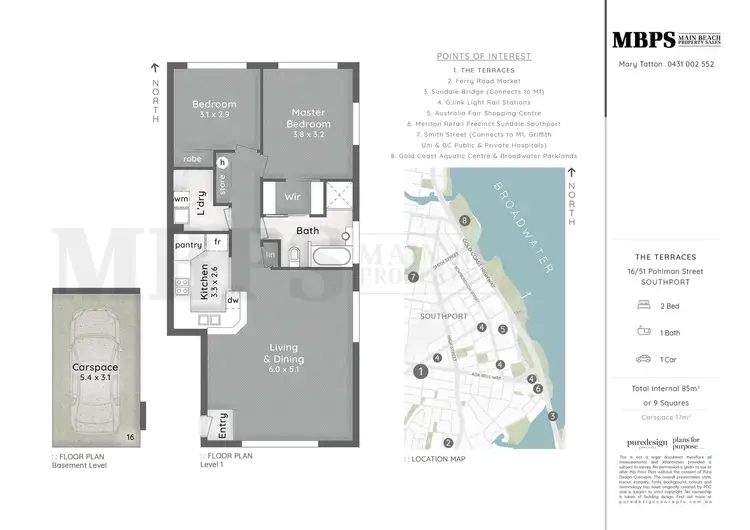 Floorplan of Homely apartment listing, 16/51 Pohlman Street, Southport QLD 4215