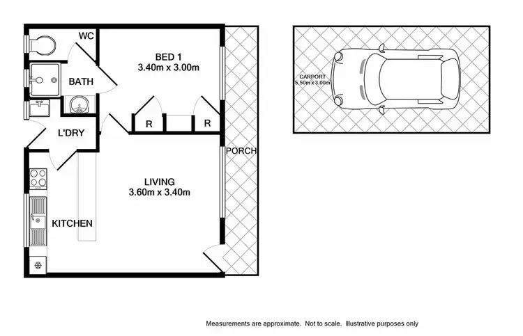 Floorplan of Homely unit listing, 5/54 South Street, Wodonga VIC 3690