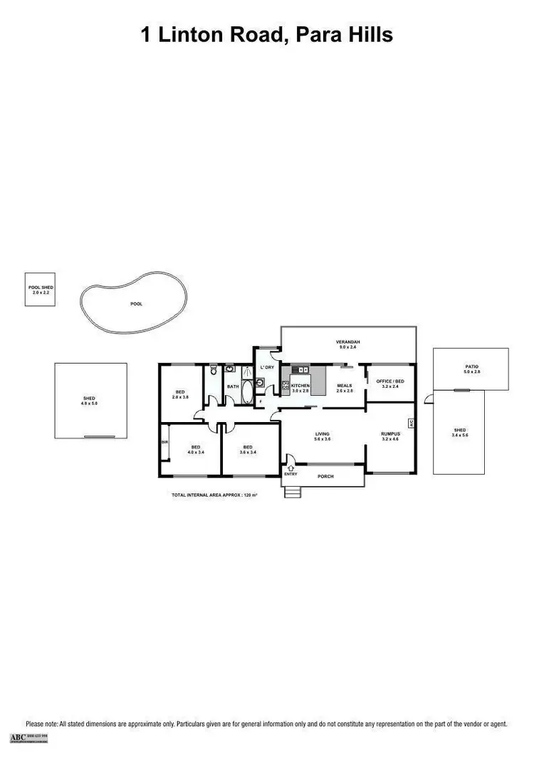 Floorplan of Homely house listing, 1 Linton Road, Para Hills SA 5096