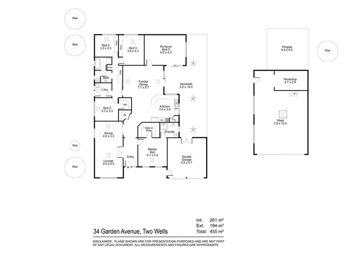 Floorplan of Homely house listing, 34 Garden Avenue, Two Wells SA 5501