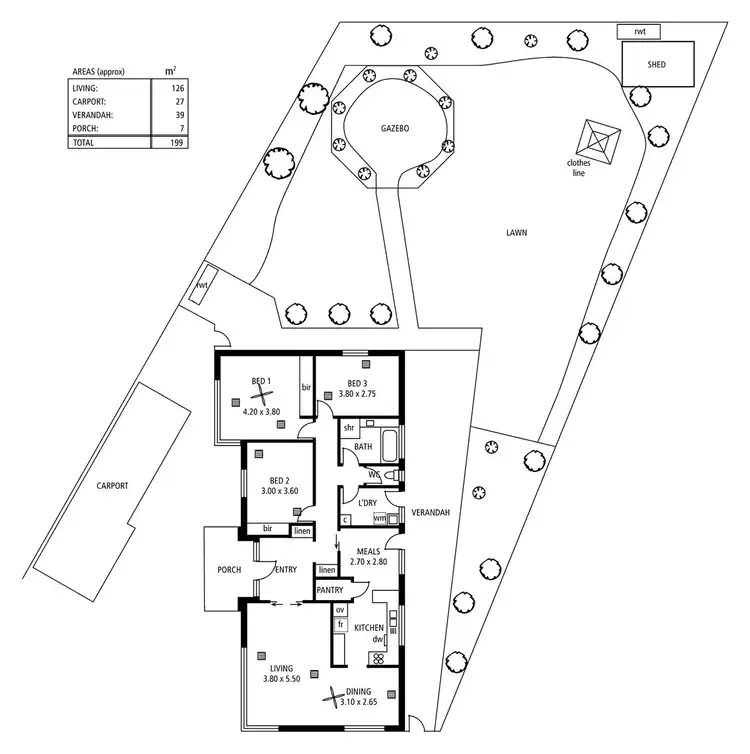 Floorplan of Homely house listing, 41 Bains Road, Morphett Vale SA 5162