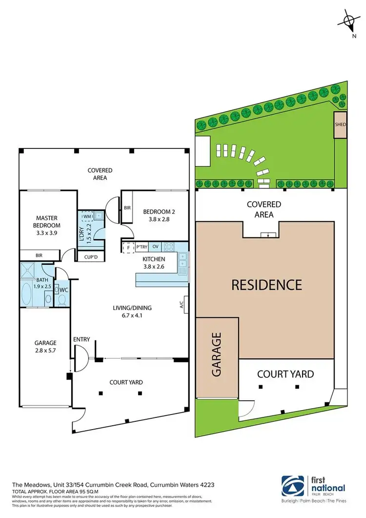 Floorplan of Homely townhouse listing, 33/154 Currumbin Creek Road, Currumbin Waters QLD 4223