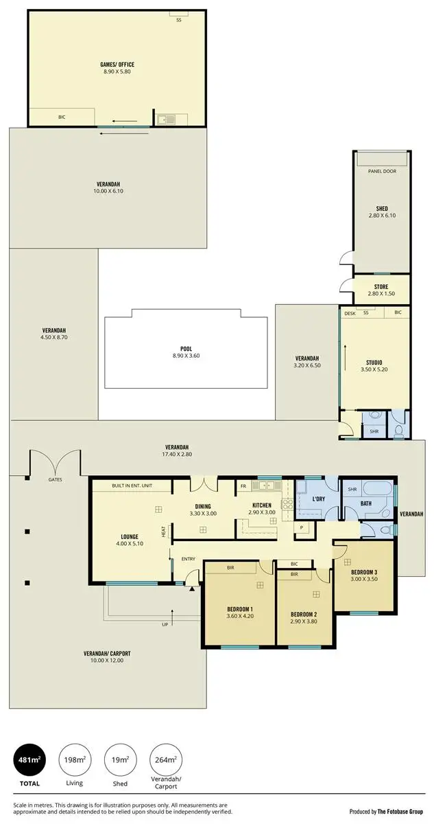 Floorplan of Homely house listing, 44 Reids Road, Dernancourt SA 5075