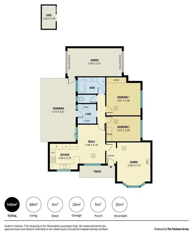 Floorplan of Homely house listing, 1/82 Charles Sturt Avenue, Grange SA 5022