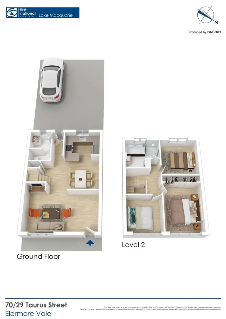 Floorplan of Homely townhouse listing, 70/29 Taurus Street, Elermore Vale NSW 2287