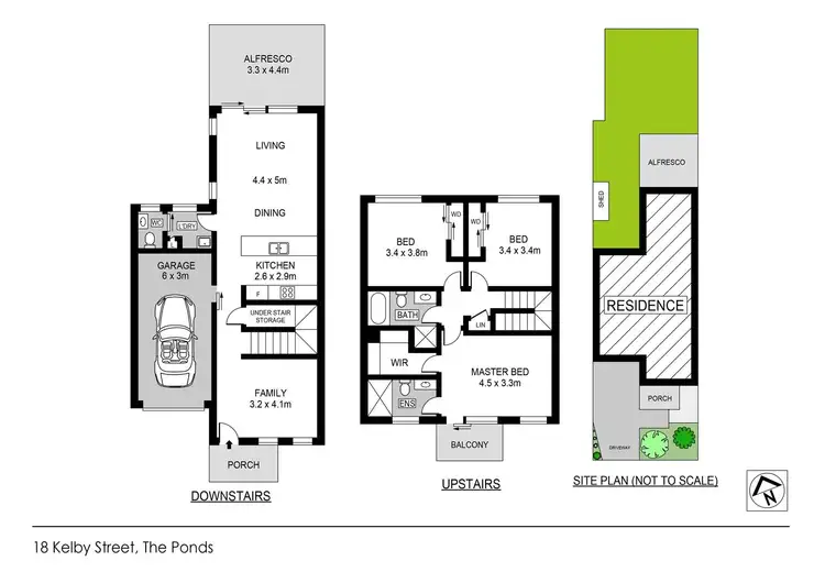 Floorplan of Homely house listing, 18 Kelby Street, The Ponds NSW 2769