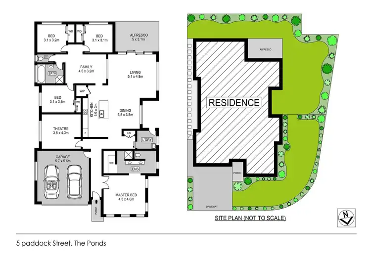 Floorplan of Homely house listing, 5 Paddock Street, The Ponds NSW 2769