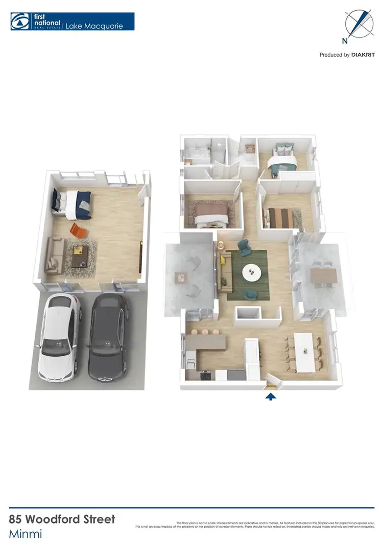 Floorplan of Homely house listing, 85 Woodford Street, Minmi NSW 2287