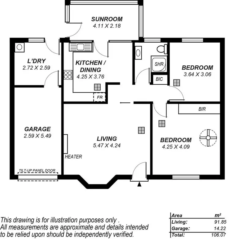 Floorplan of Homely unit listing, 2/60 Tusmore Avenue, Tusmore SA 5065