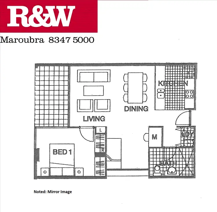 Floorplan of Homely apartment listing, 603/97 Boyce Road, Maroubra NSW 2035