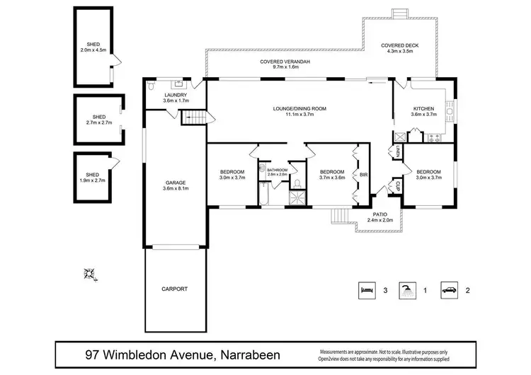 Floorplan of Homely house listing, 97 Wimbledon Avenue, North Narrabeen NSW 2101