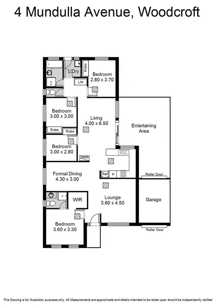 Floorplan of Homely house listing, 4 Mundulla Avenue, Woodcroft SA 5162
