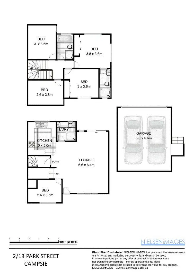 Floorplan of Homely townhouse listing, 2/13 Park Street, Campsie NSW 2194