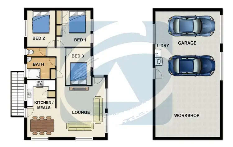 Floorplan of Homely house listing, 34 Lake Road, Slacks Creek QLD 4127