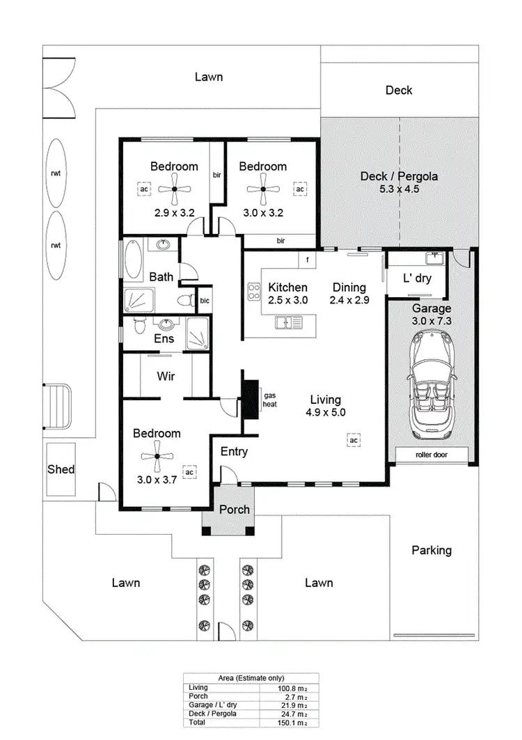 Floorplan of Homely house listing, 1c Wilson  Street, Plympton Park SA 5038
