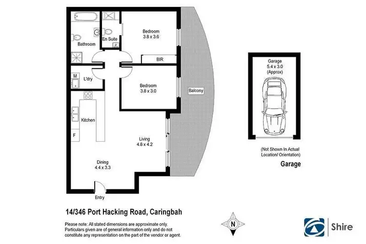 Floorplan of Homely apartment listing, 14/346 Port Hacking Road, Caringbah NSW 2229