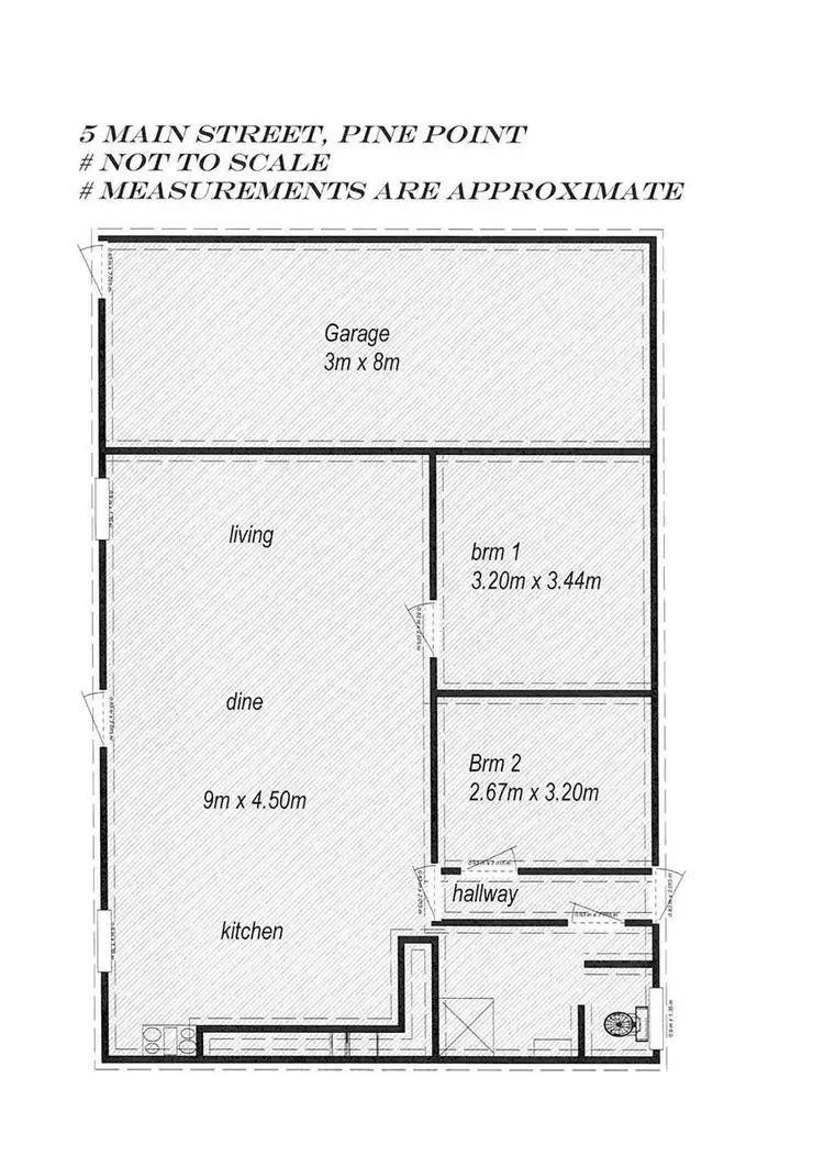 Floorplan of Homely house listing, 5 Main Street, Pine Point SA 5571