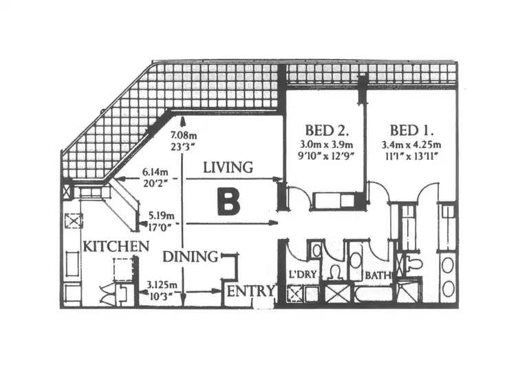 Floorplan of Homely apartment listing, 'CONTESSA' 1 Serisier Avenue, Main Beach QLD 4217