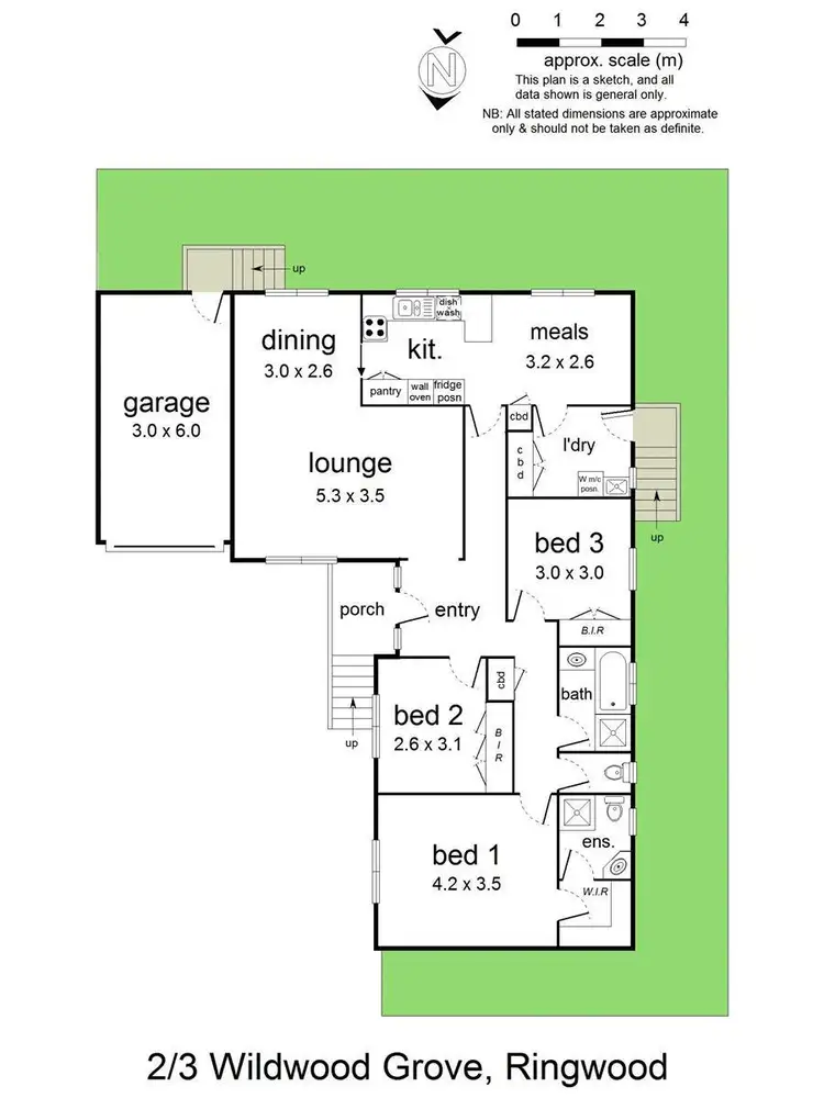 Floorplan of Homely unit listing, 2/3 Wildwood Grove, Ringwood VIC 3134