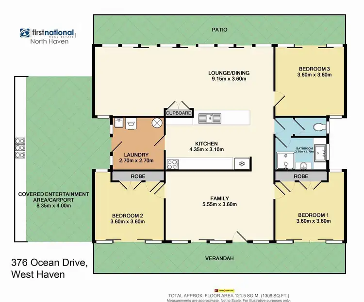 Floorplan of Homely house listing, 376 Ocean Drive, Laurieton NSW 2443