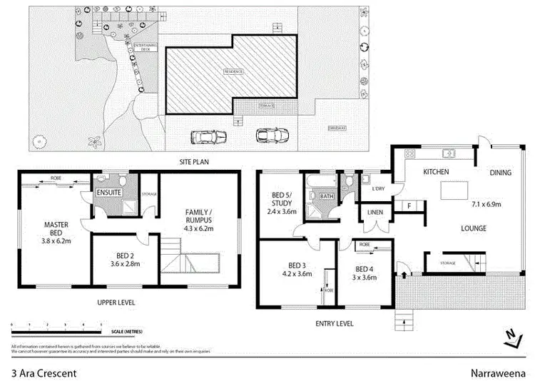 Floorplan of Homely house listing, 3 Ara Crescent, Narraweena NSW 2099