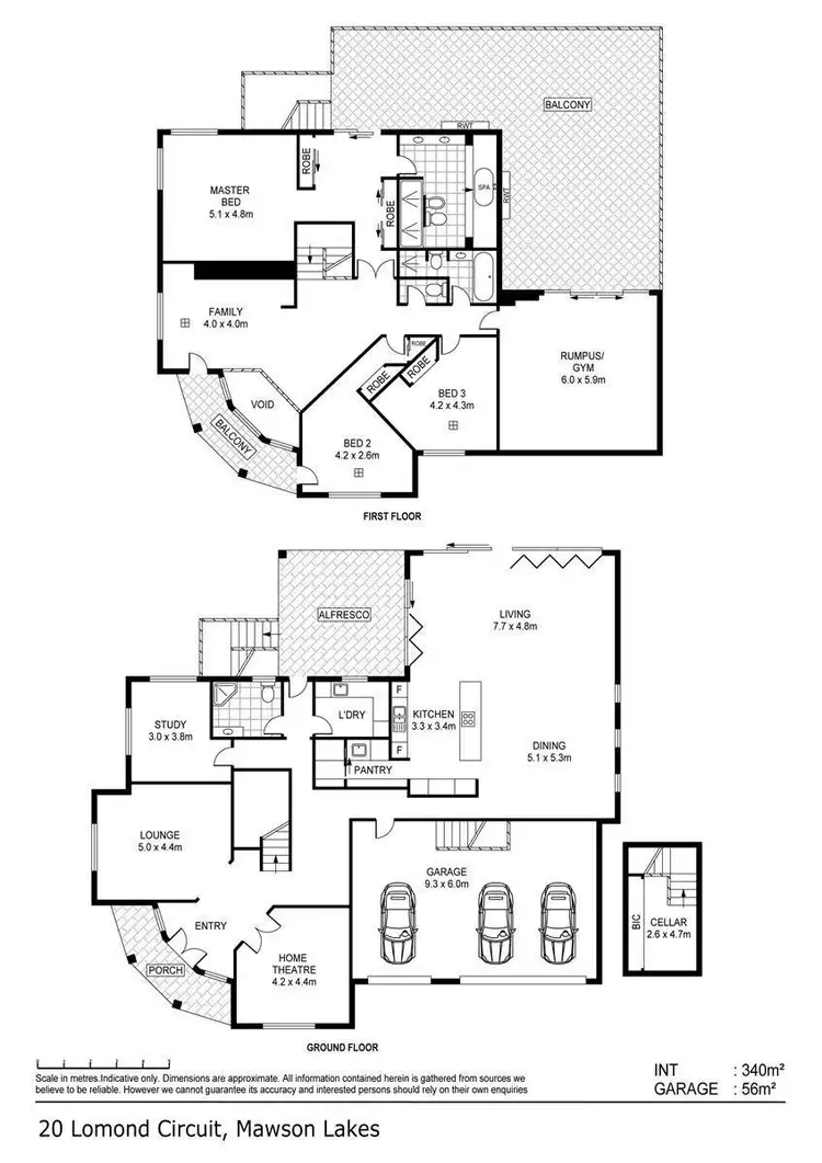 Floorplan of Homely house listing, 20 Lomond Circuit, Mawson Lakes SA 5095