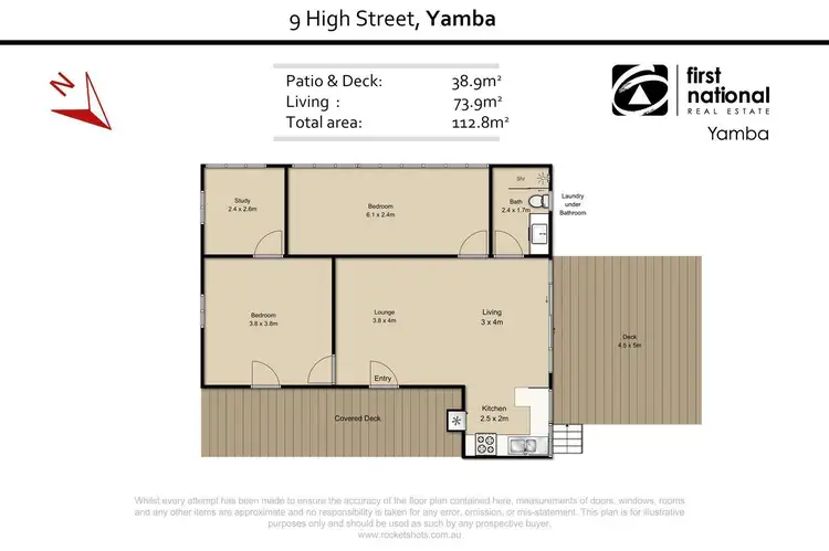 Floorplan of Homely house listing, 9 High Street, Yamba NSW 2464