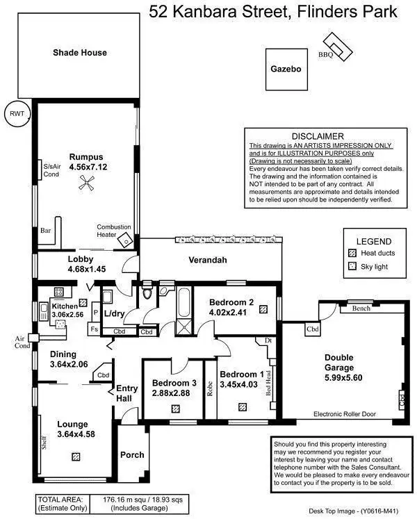 Floorplan of Homely house listing, 52 Kanbara Street, Flinders Park SA 5025