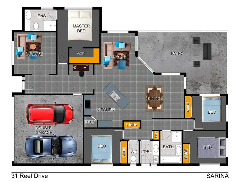 Floorplan of Homely house listing, 31 Reef Drive, Sarina QLD 4737