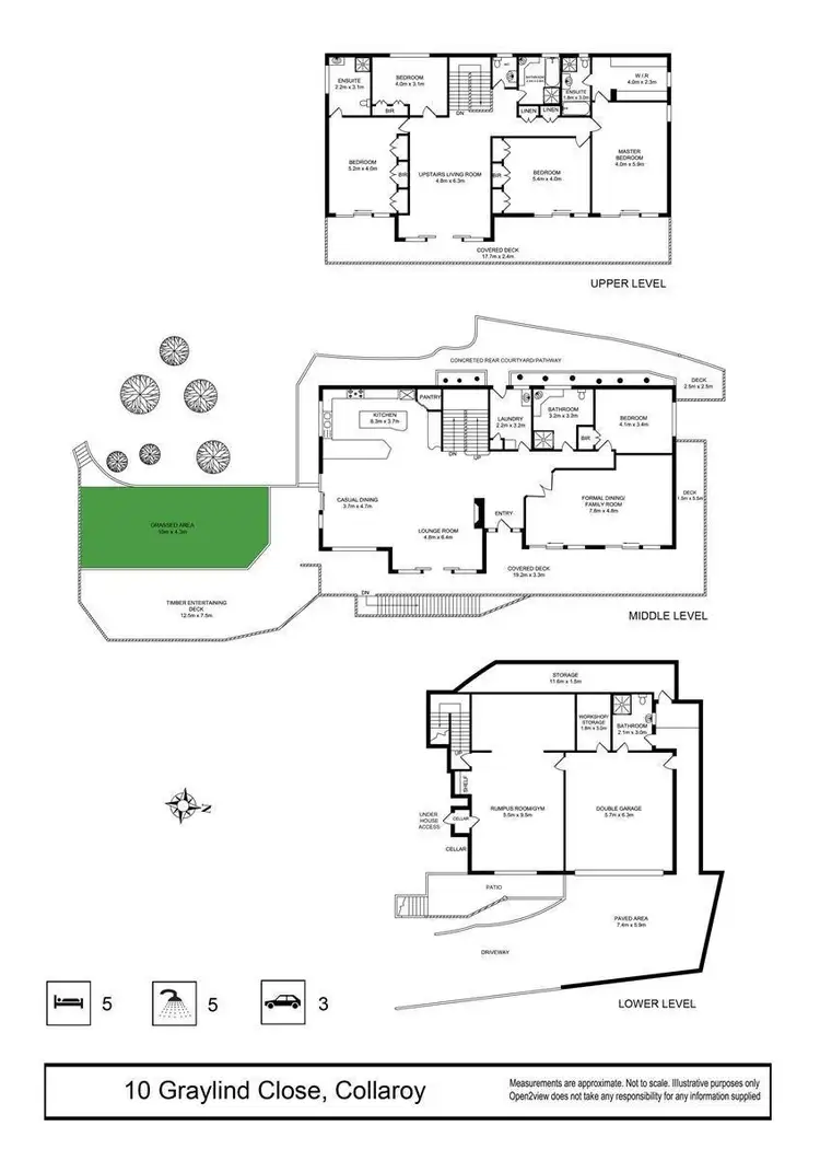 Floorplan of Homely house listing, 10 Graylind Close, Collaroy NSW 2097
