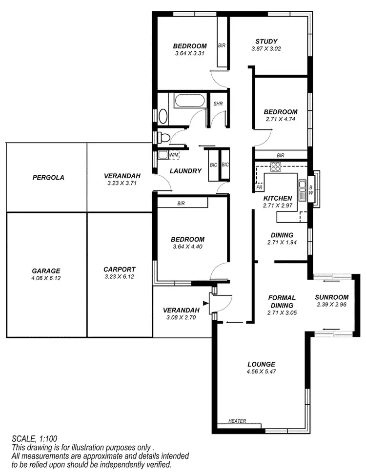 Floorplan of Homely house listing, 3 Ewers Avenue, Coromandel Valley SA 5051