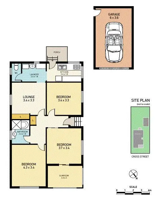Floorplan of Homely house listing, 14 Cross Street, New Lambton NSW 2305