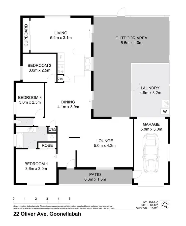 Floorplan of Homely house listing, 22 Oliver Avenue, Goonellabah NSW 2480