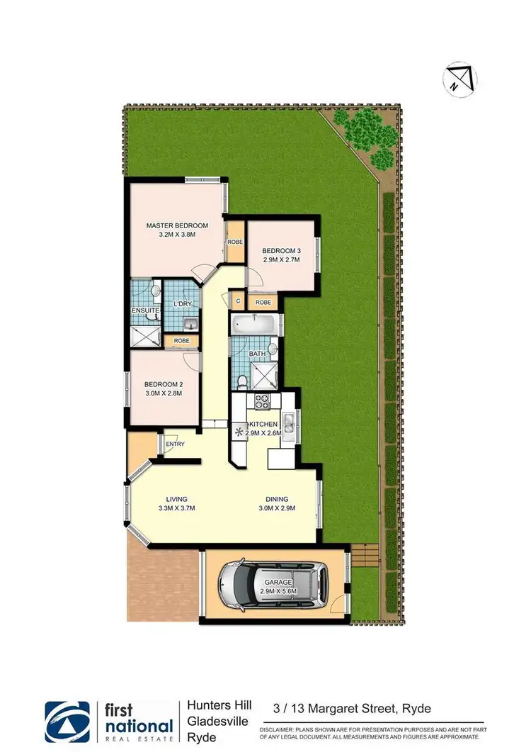 Floorplan of Homely villa listing, 3/13 Margaret Street, Ryde NSW 2112