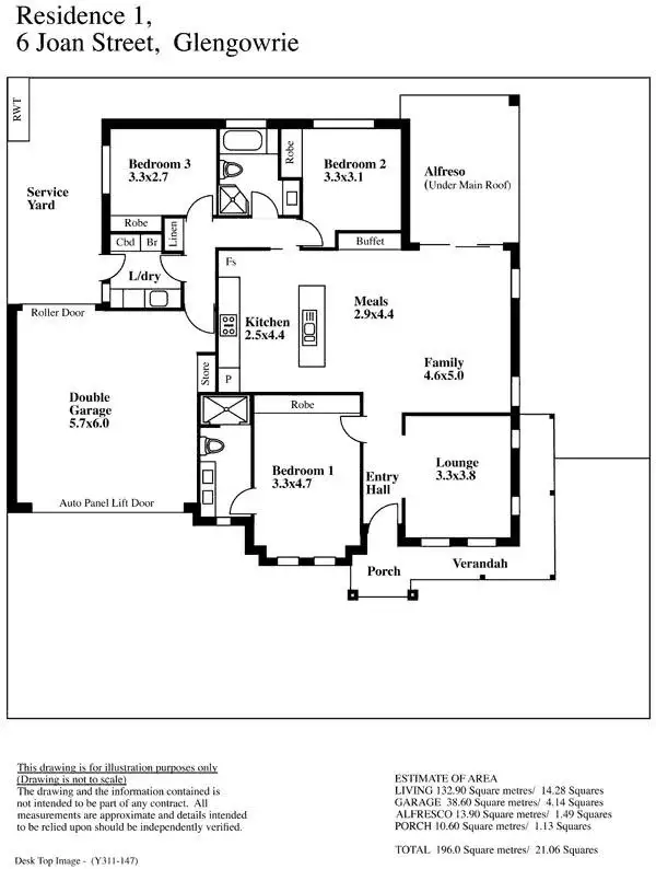 Floorplan of Homely house listing, 6 Joan Avenue, Glengowrie SA 5044