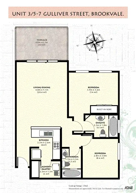 Floorplan of Homely unit listing, 3/5-7 Gulliver Street, Brookvale NSW 2100