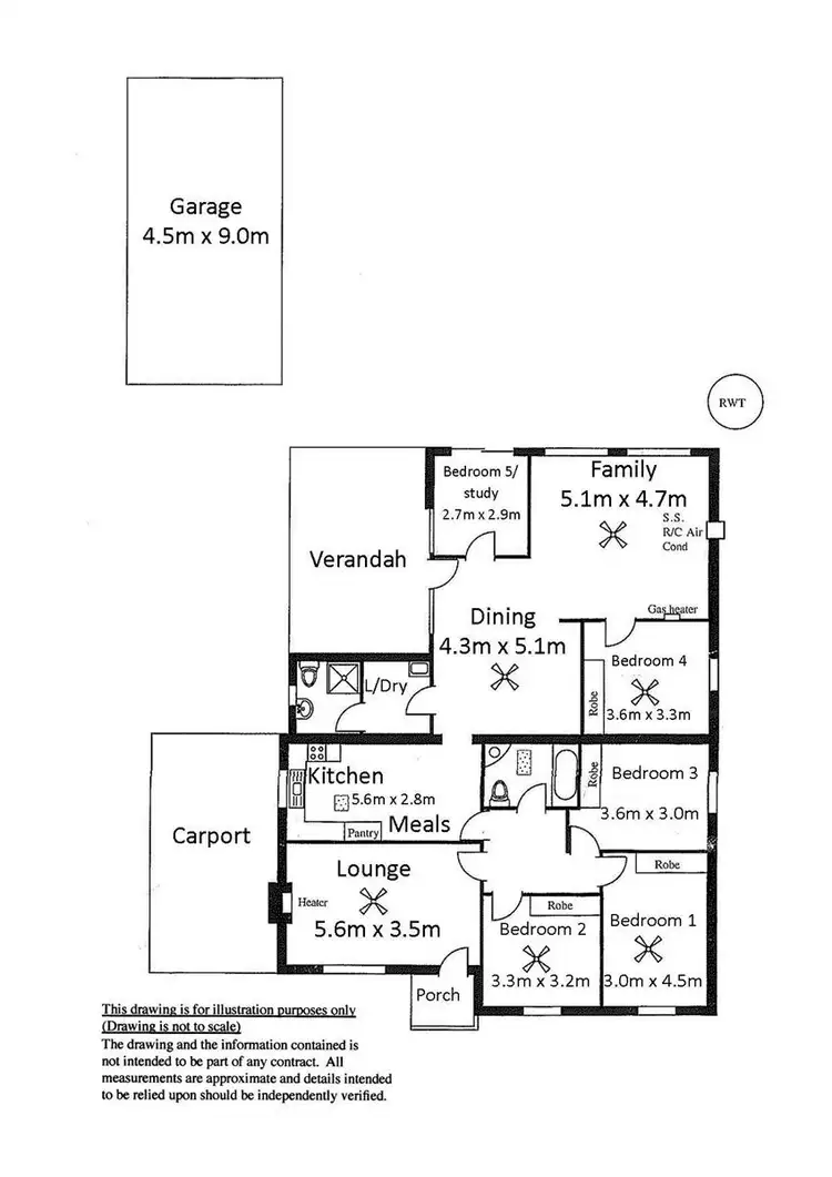 Floorplan of Homely house listing, 44 Sutton Avenue, Seacombe Gardens SA 5047
