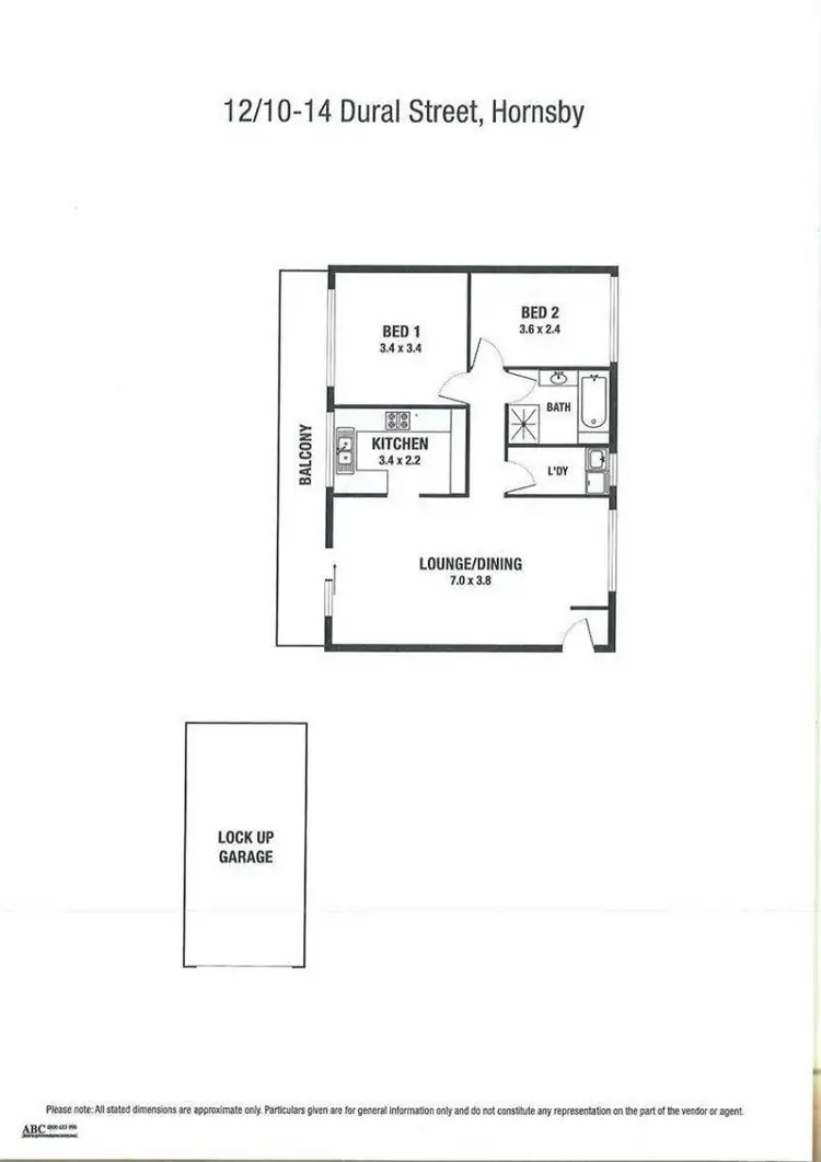 Floorplan of Homely apartment listing, 12/10-14 Dural Street, Hornsby NSW 2077