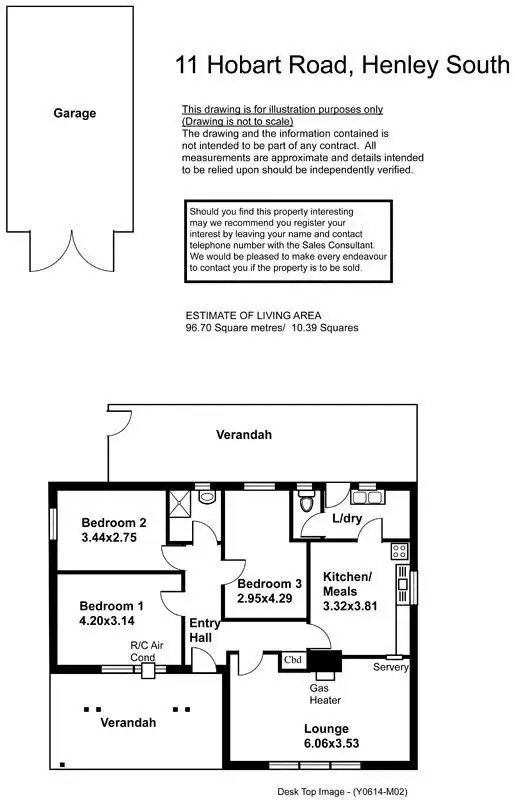Floorplan of Homely house listing, 11 Hobart Road, Henley Beach South SA 5022