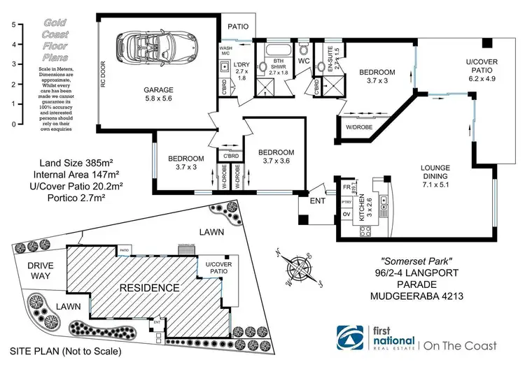 Floorplan of Homely townhouse listing, 97/2-4 Langport Parade, Mudgeeraba QLD 4213