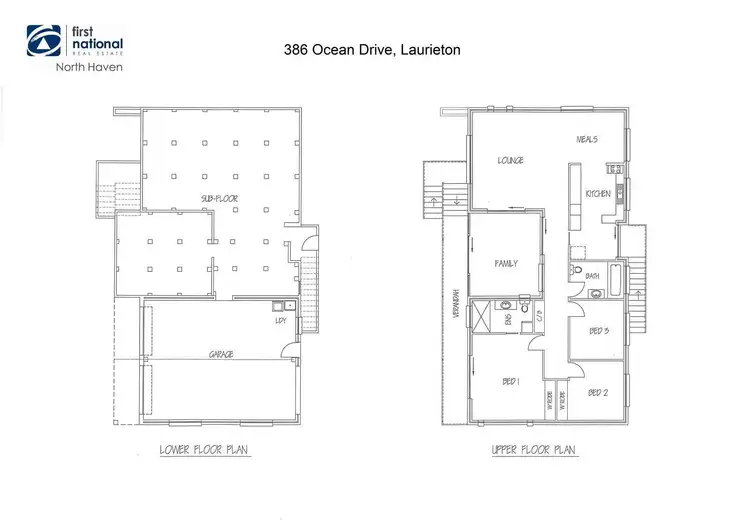 Floorplan of Homely house listing, 386 Ocean Drive, Laurieton NSW 2443