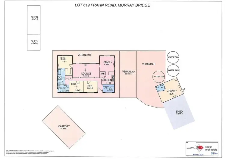Floorplan of Homely house listing, 619 Frahn Road, Murray Bridge SA 5253
